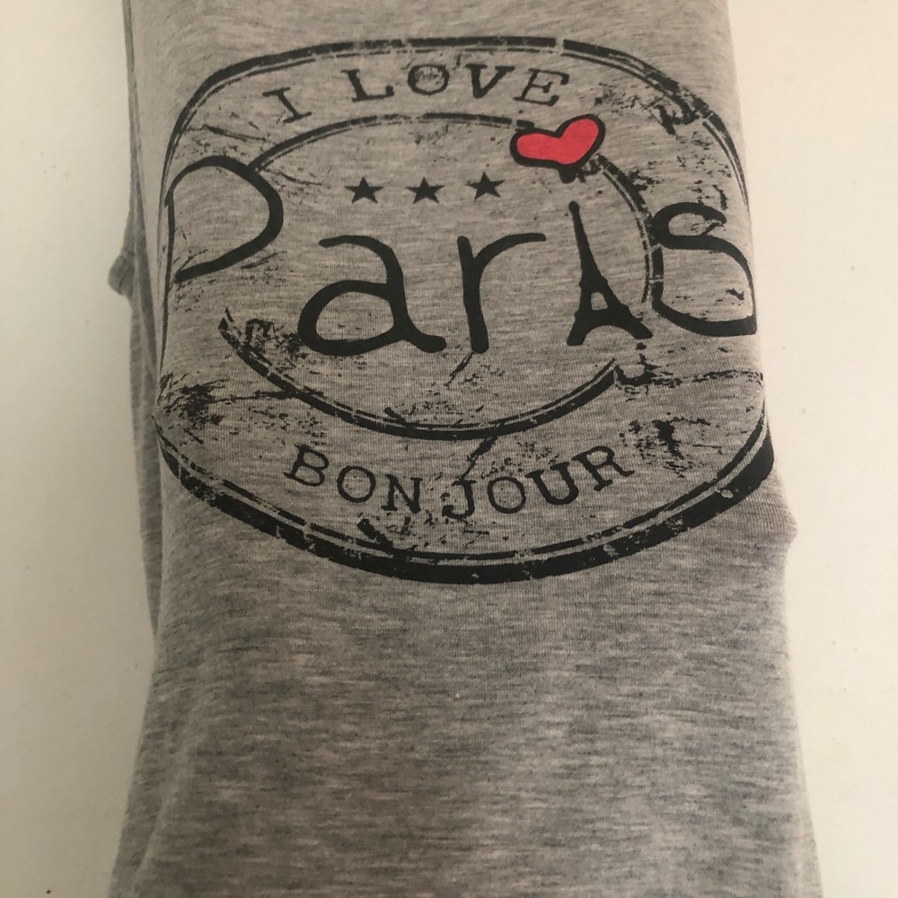 Forever 21~I Love Paris BONJOUR Blouse, Super Soft